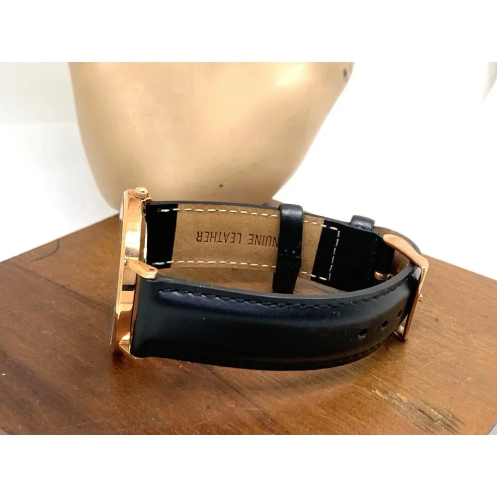 Daniel Wellington Women's Watch DW00100139 Rose Gold Black Leather Strap 36mm